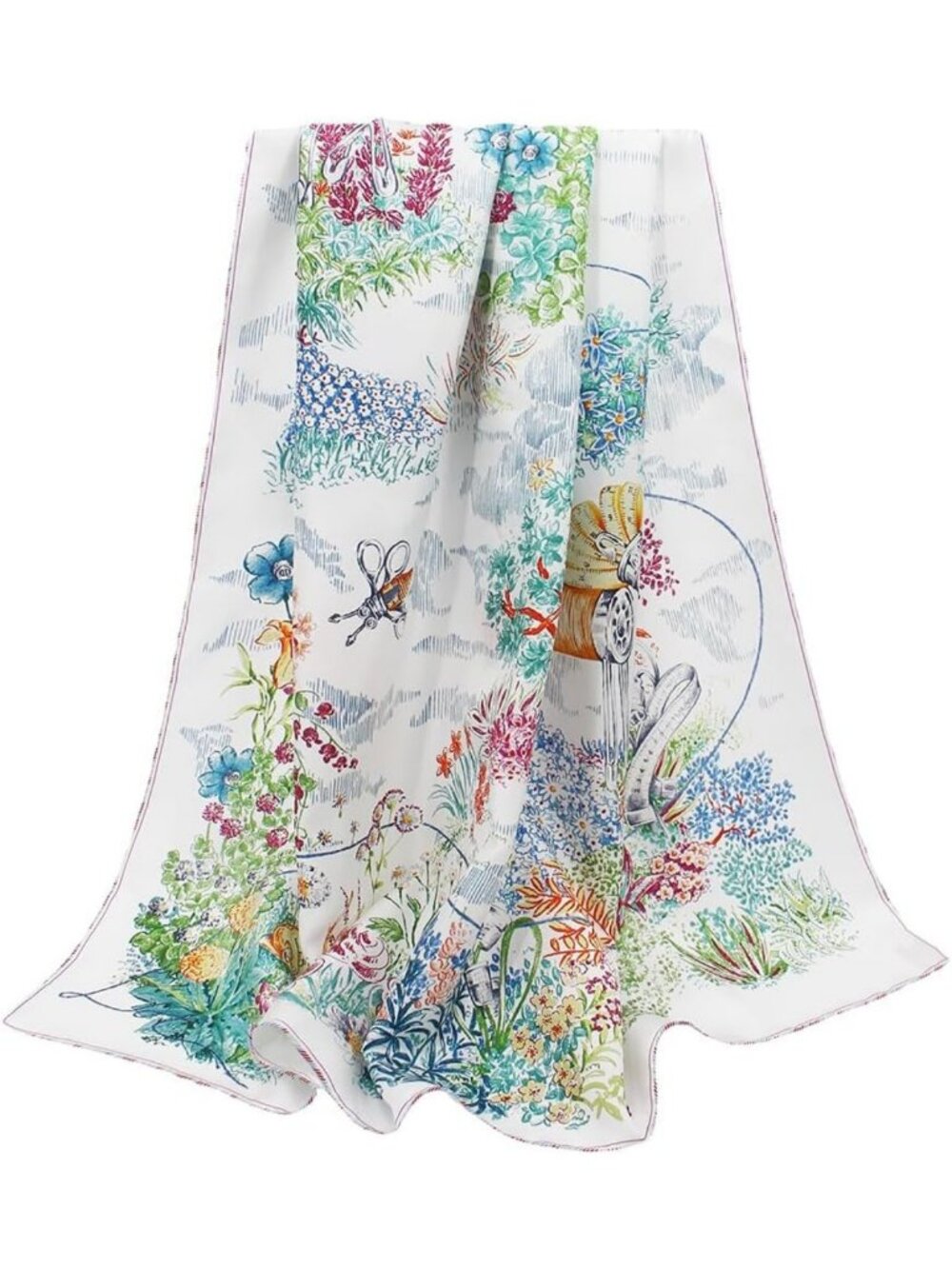Luxurious 100% Mulberry Silk Scarf - 35" Square Hair Wrap - Perfect Gift!